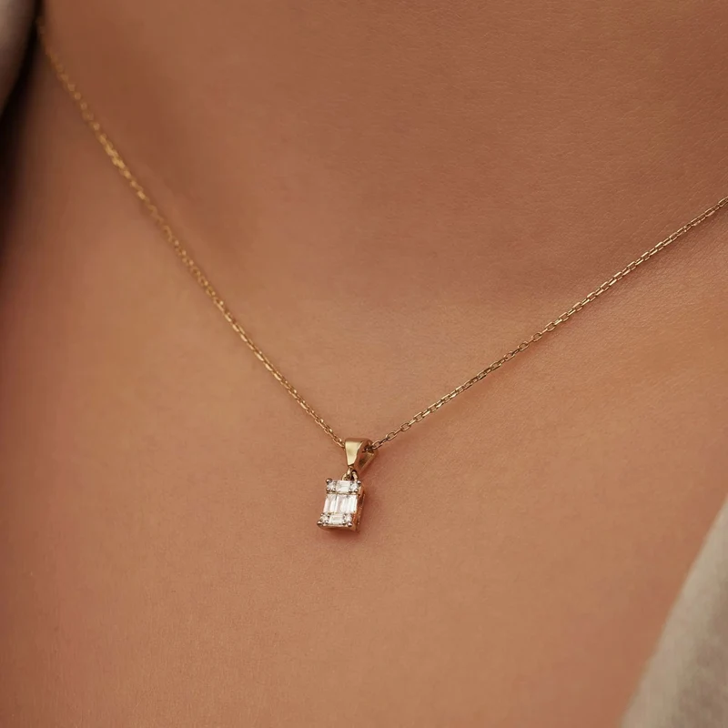 Isabel Bernard De la Paix Maxime 14 Karat | Gold Halskette | Diamant 0.11 Karat | IBD350017