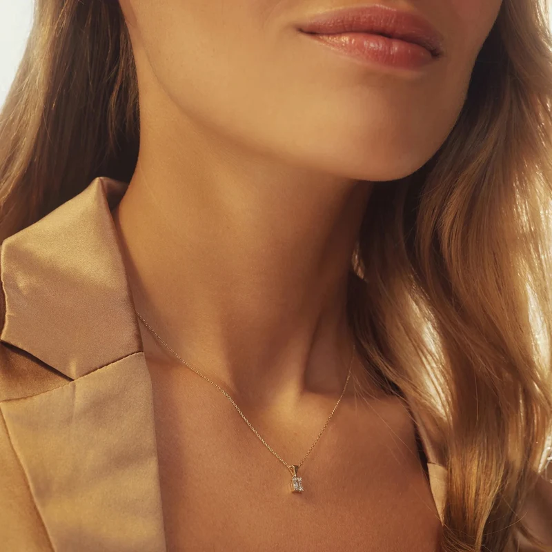 Isabel Bernard De la Paix Maxime 14 Karat | Gold Halskette | Diamant 0.11 Karat | IBD350017