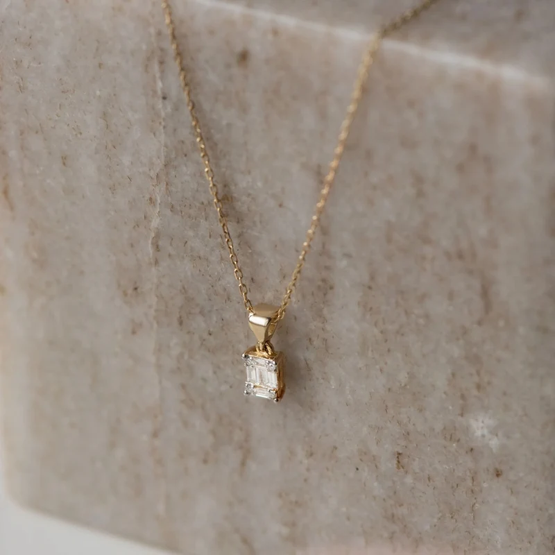 Isabel Bernard De la Paix Maxime 14 Karat | Gold Halskette | Diamant 0.11 Karat | IBD350017