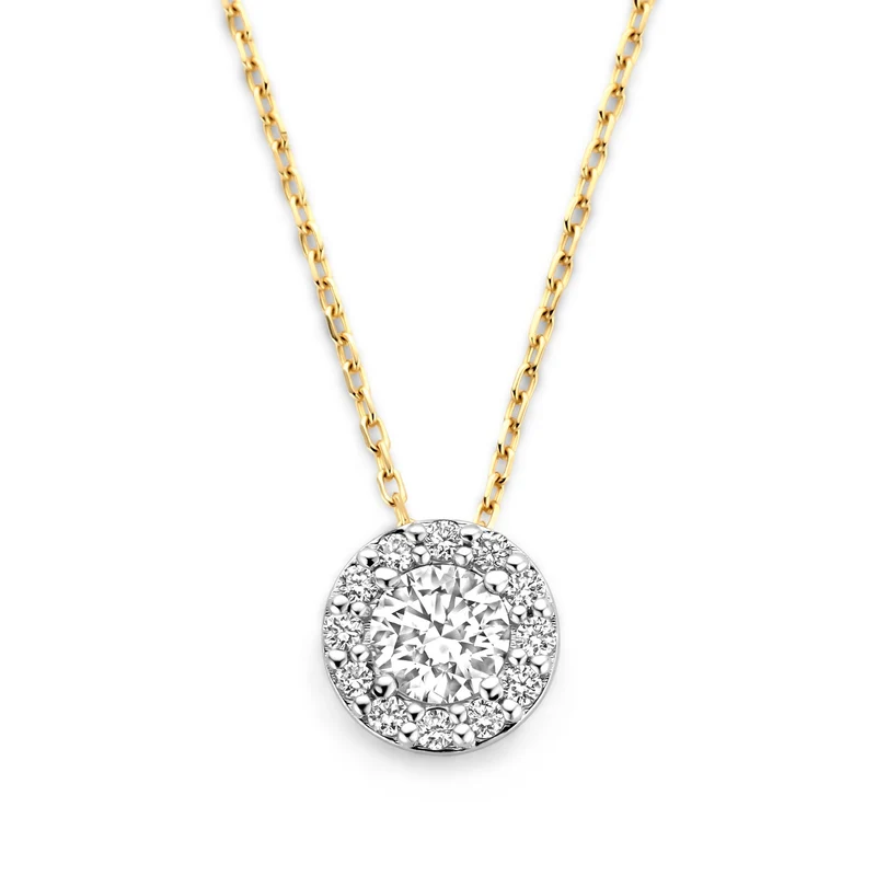 Isabel Bernard De la Paix Viviane 14 karat gold necklace with diamond IBD350031