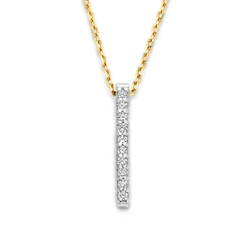Isabel Bernard De la Paix Flavie 14 Karat gold necklace with diamond 0.06 carat IBD350032