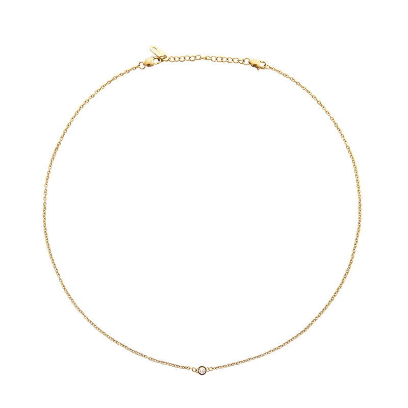Mockberg Thin Diamond Necklace MO560