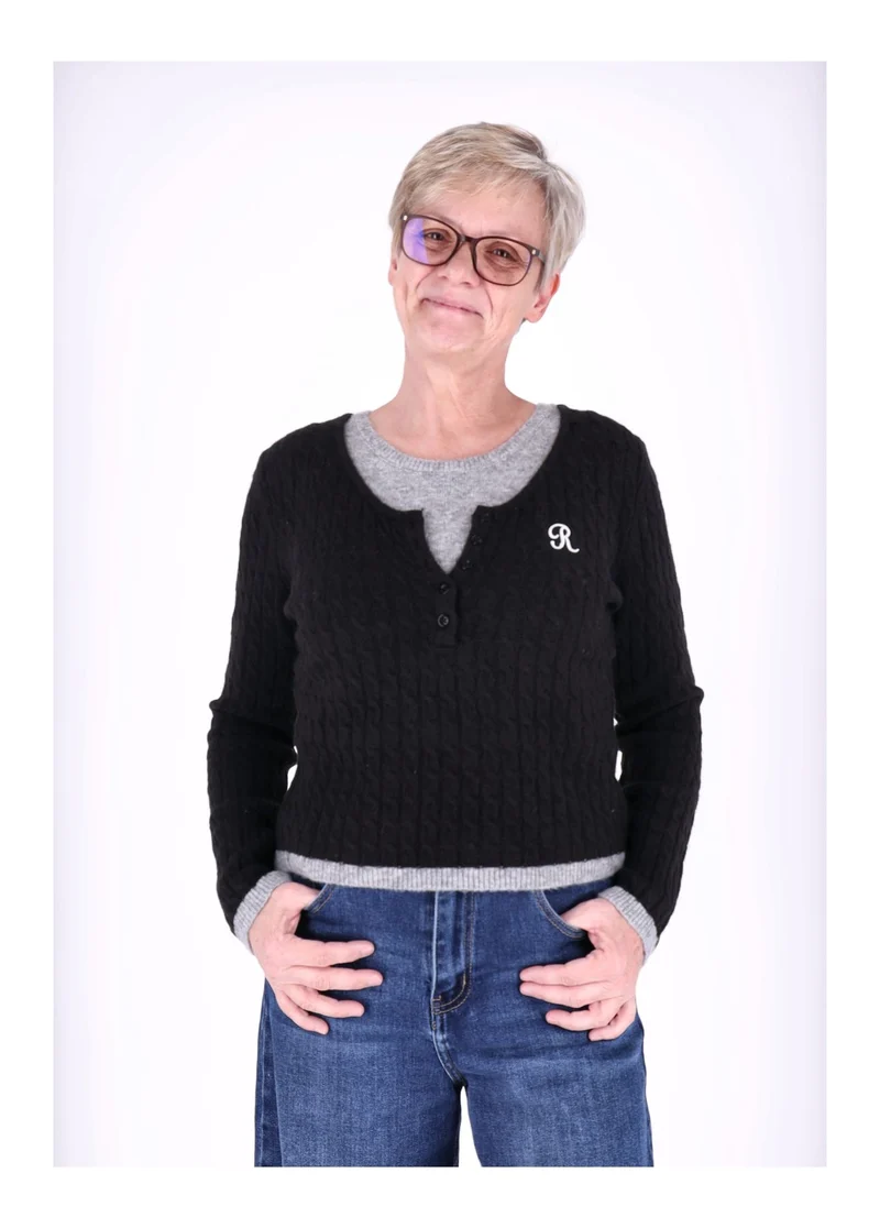 Splash of Color Strickpullover Damen