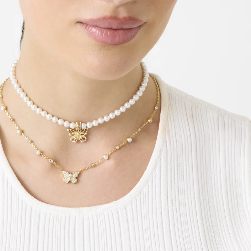 Guess Borboleta Gold-coloured Necklace JUBN06122JWYGT-U