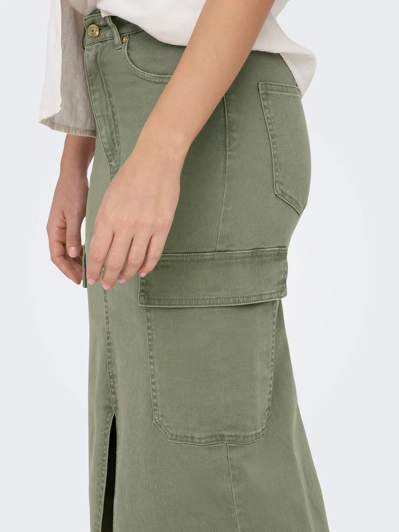 ONLY Cargo Midi-Rock Baumwolle