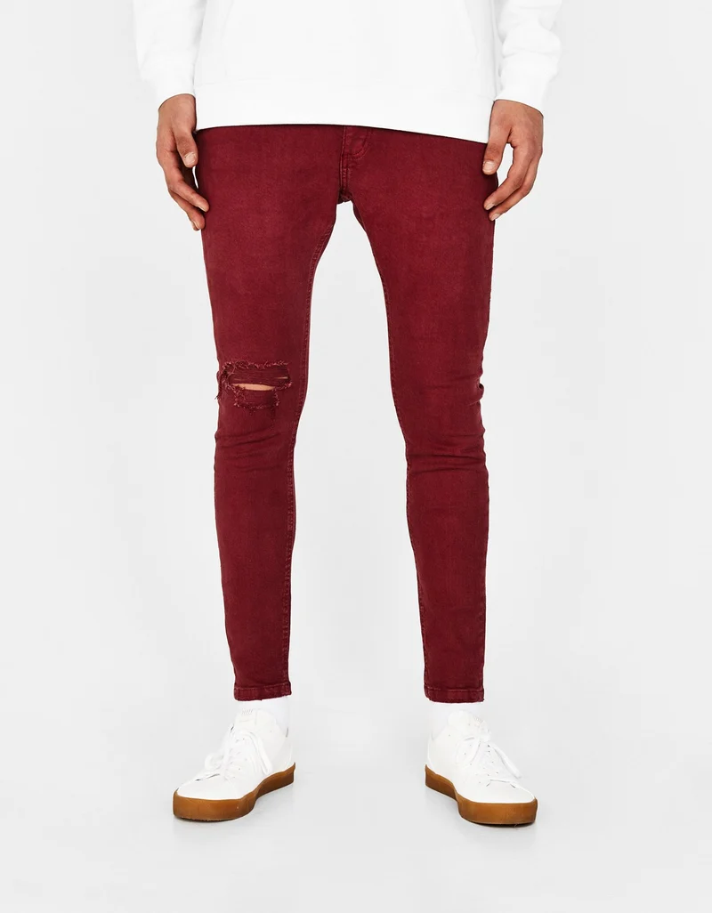 Super skinny ripped jeans