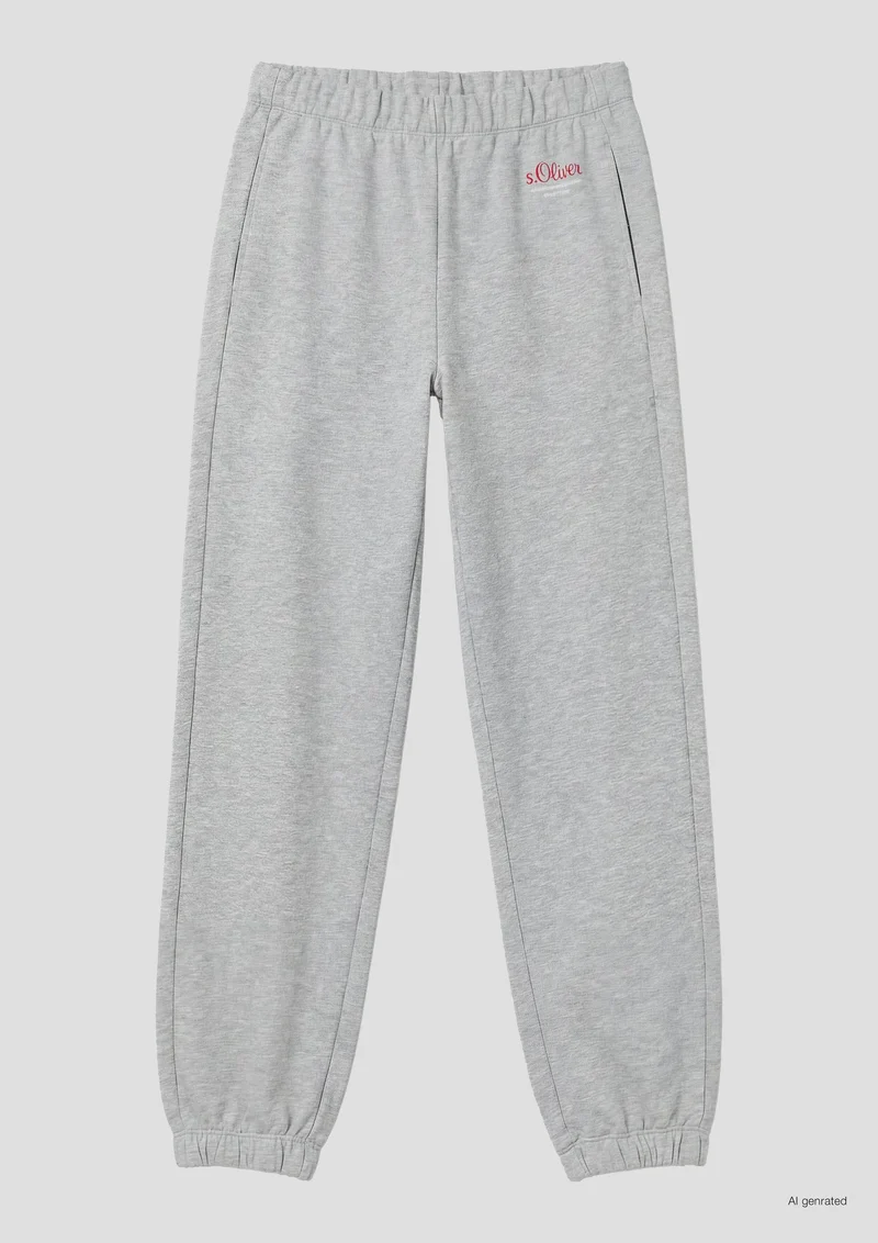 s.Oliver - Jogpants mit Logo - Farbe: Grau Meliert
