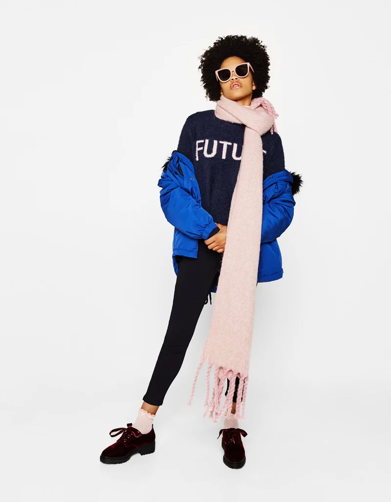 Skinny mid-rise trousers