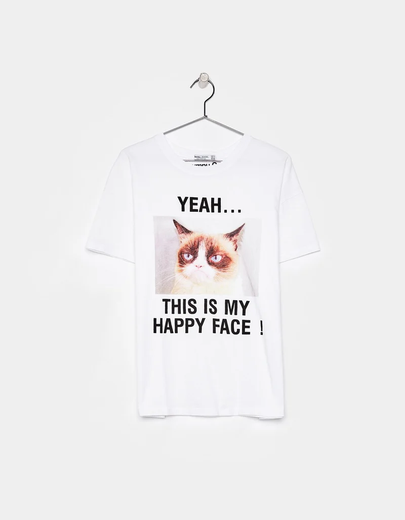 Cotton T-shirt with print