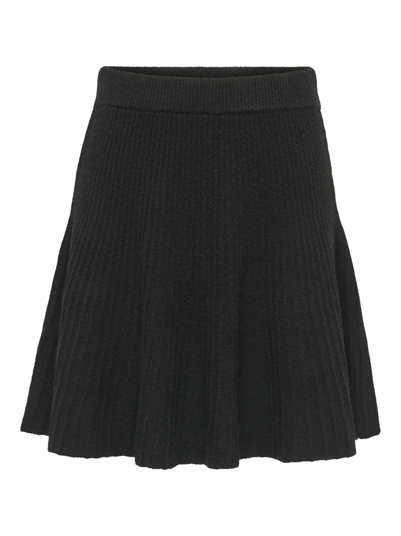JDYELNE H/W SKIRT KNT, Black