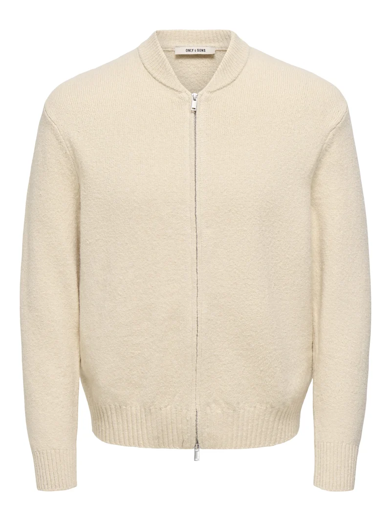 ONSJAMES RLX CARDIGN KNIT, Oatmeal