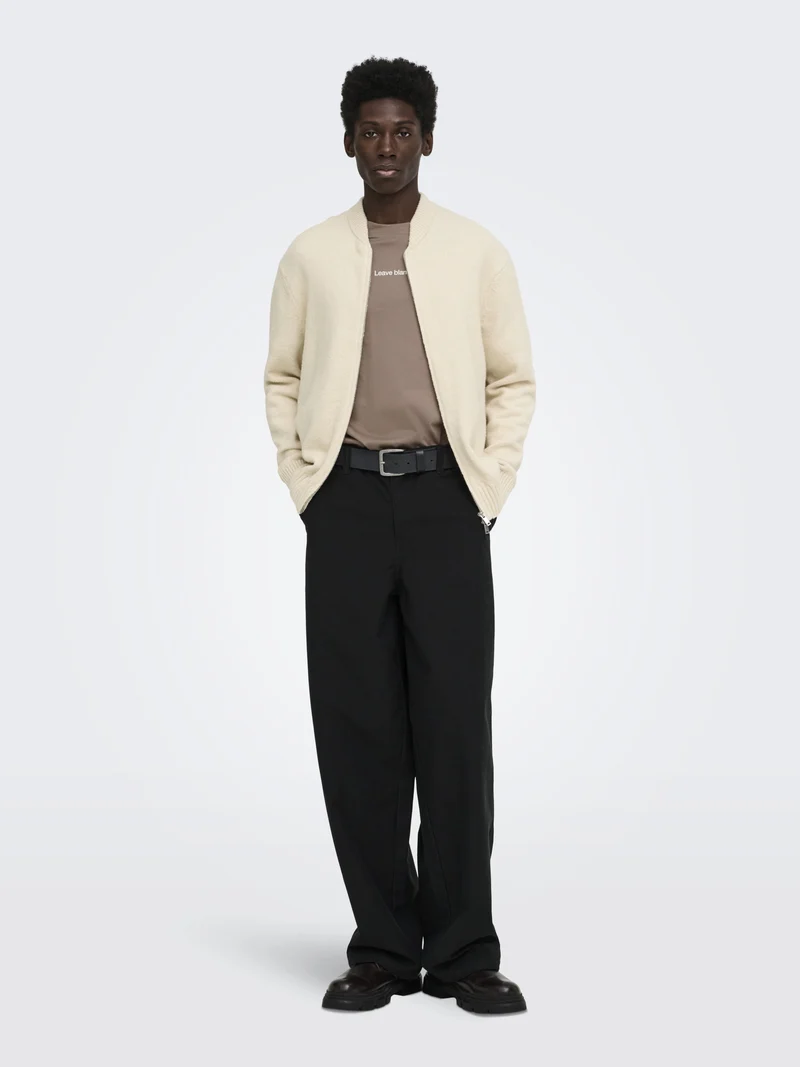 ONSJAMES RLX CARDIGN KNIT, Oatmeal