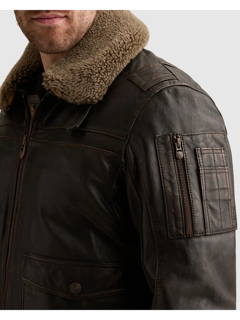 SHORT JACKET SNOWPROP rubbed & sha, Chocolate Torte