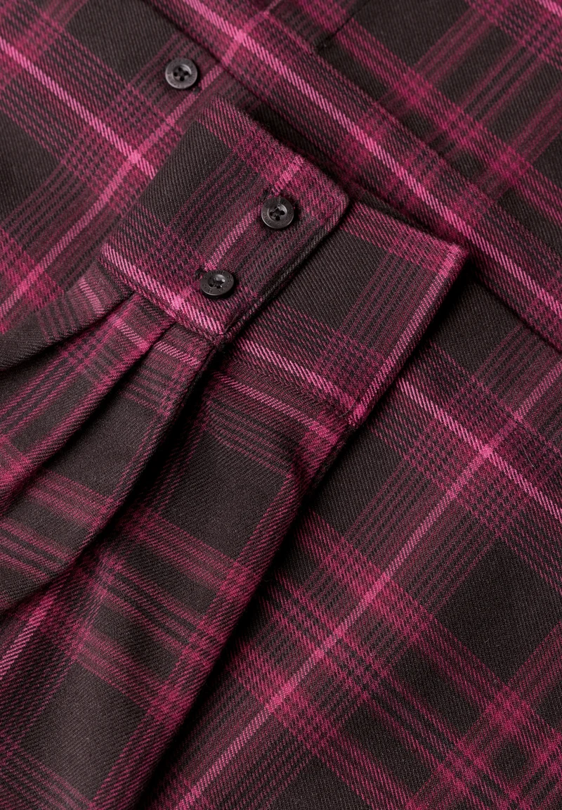 LTD QR Studio_YD Check Shirtco, russet red