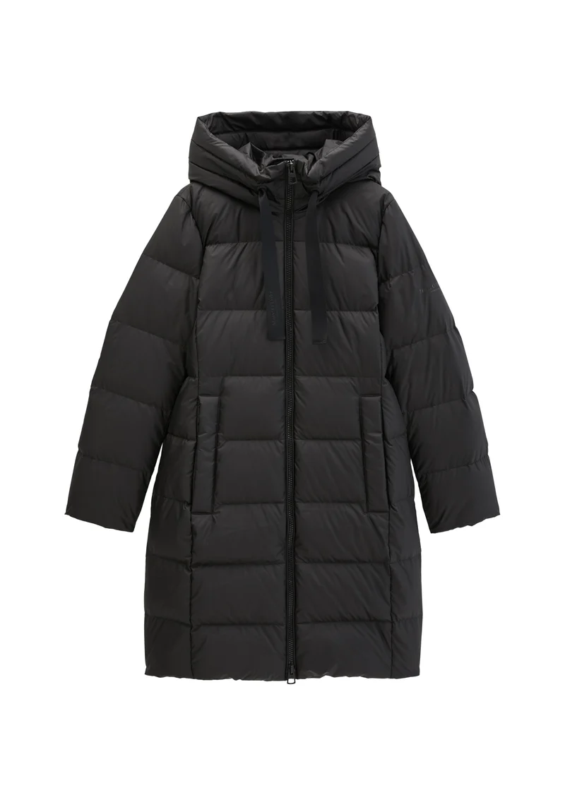 Woven Outdoor Coats, Black