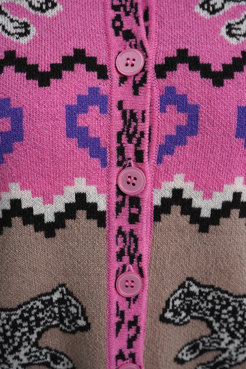1/1 SLEEVE WITH COLLAR, LIGHT FUCHSIA PRINT