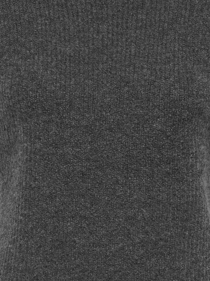 JDYELNE S/S O-NECK PULLOVER KNT, Dark Grey Melange