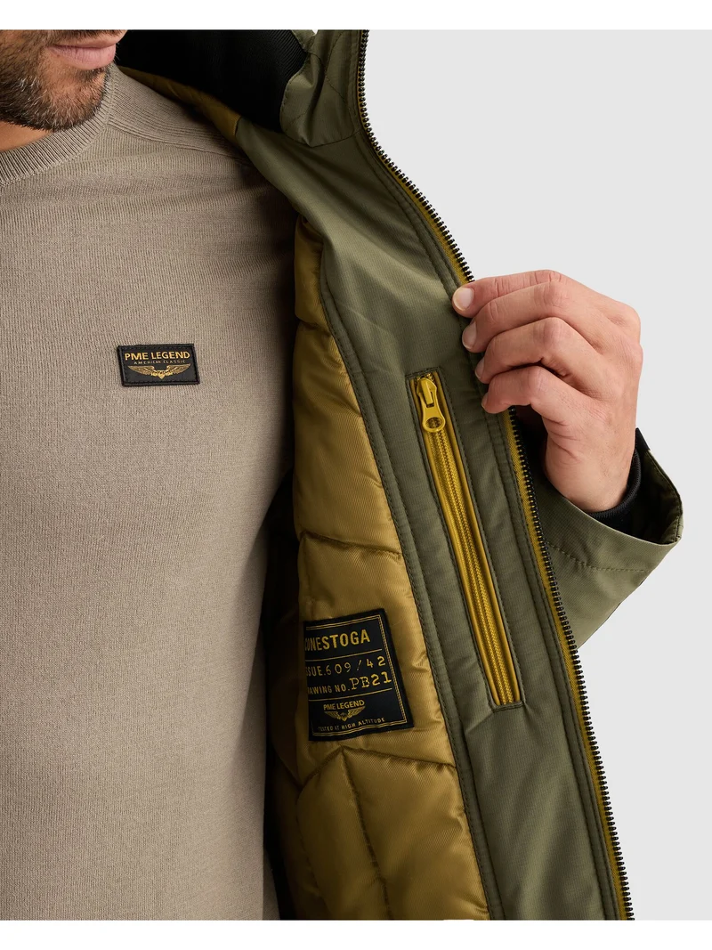Semi long jacket CONESTOGA Dasrip, Dusty Olive