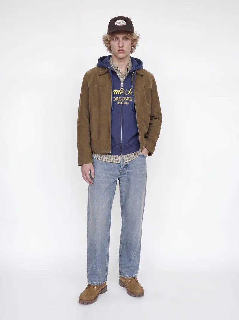 JORNORREBRO FRONT SWEAT ZIP HOOD, Crown Blue