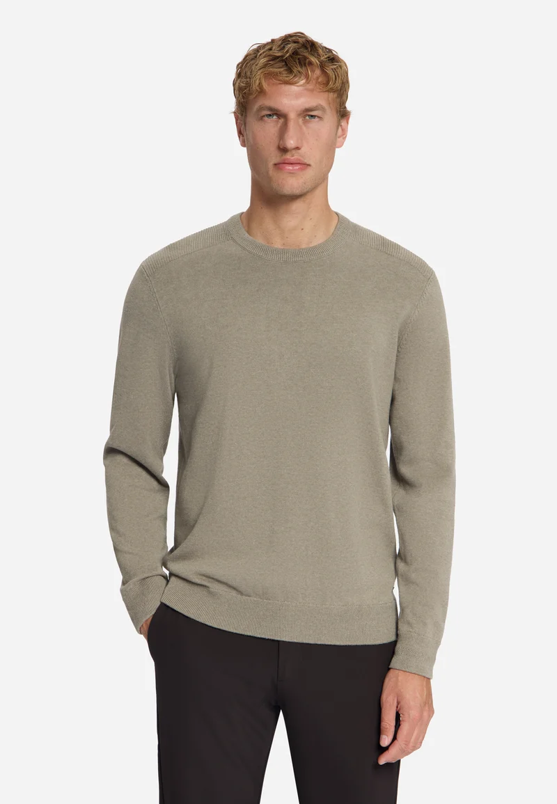 Pullover Crewneck Melange, Clay