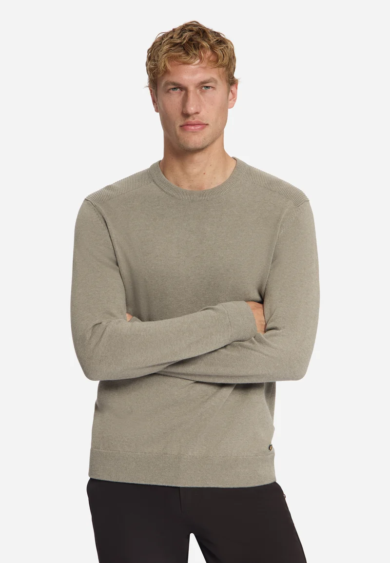 Pullover Crewneck Melange, Clay