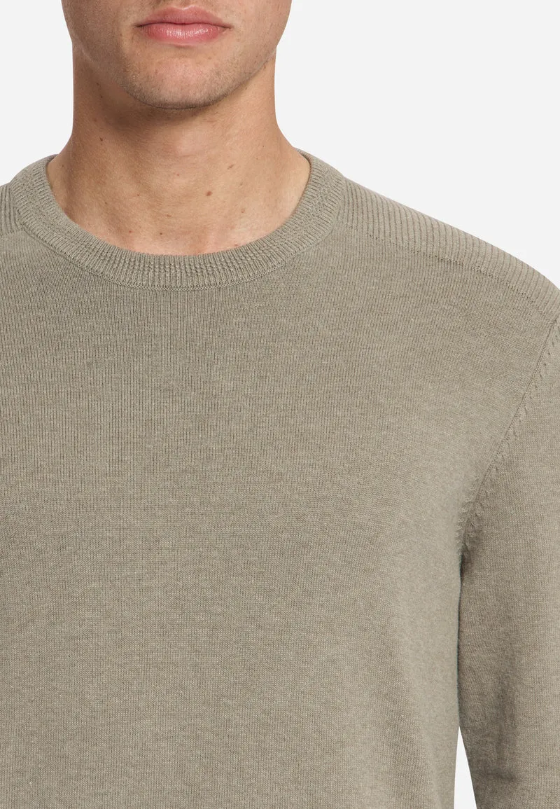 Pullover Crewneck Melange, Clay