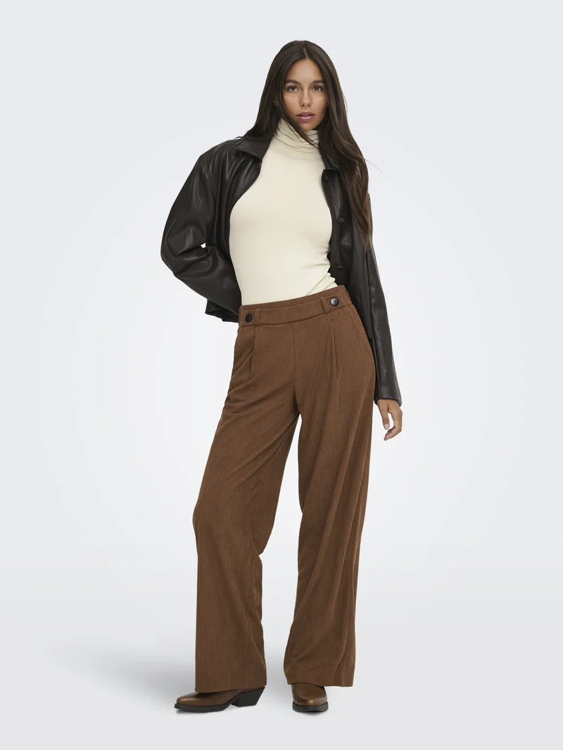 JDYSISSY L/S HIGHNECK TOP JRS DIA, Oatmeal