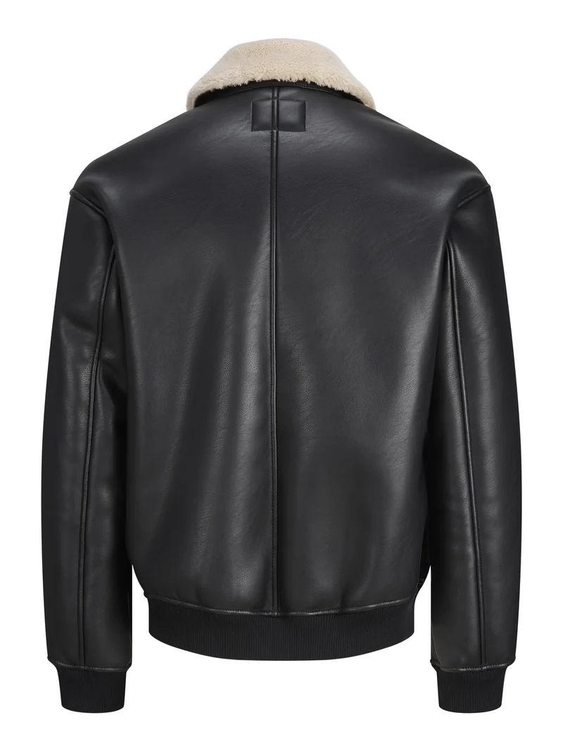 JPRBLULUKE BOMBER JACKET SN, Black/PU