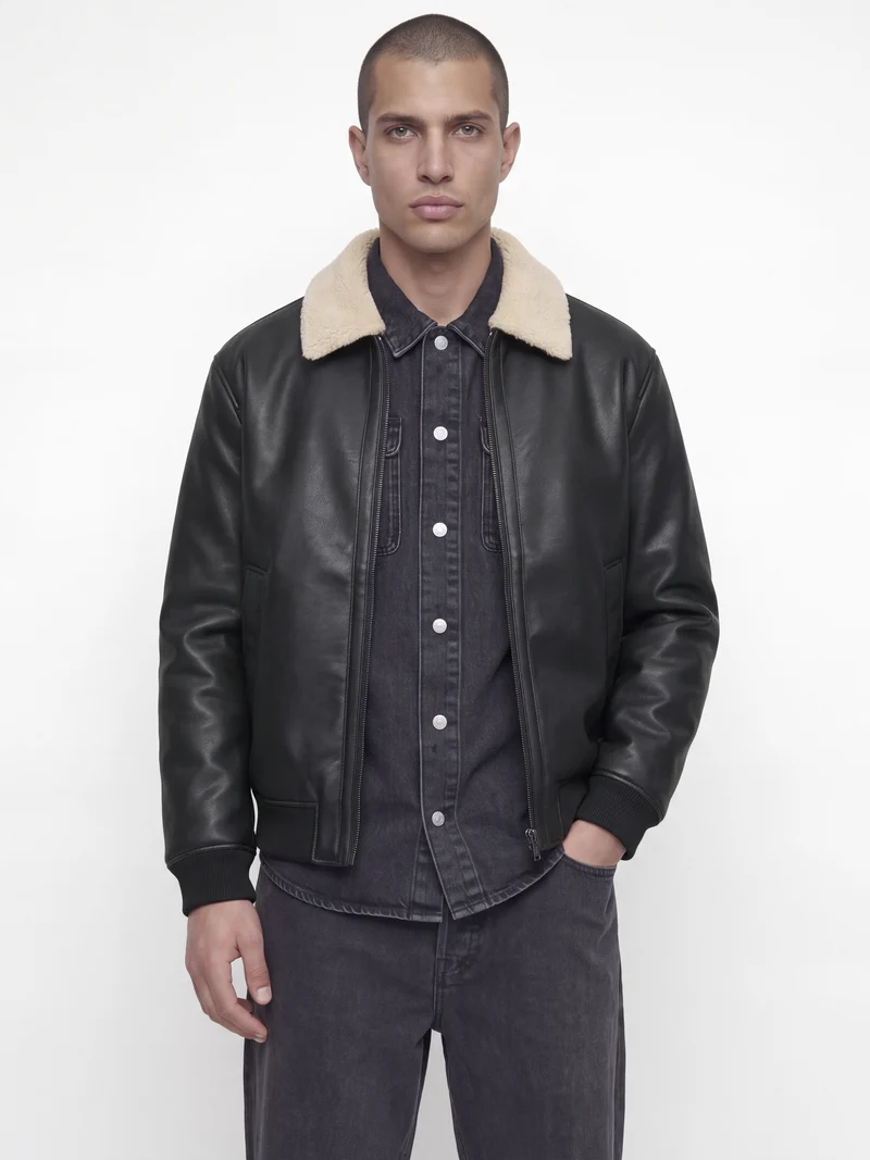 JPRBLULUKE BOMBER JACKET SN, Black/PU