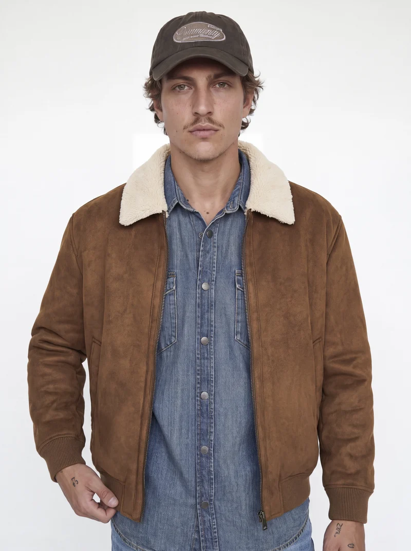 JPRBLULUKE BOMBER JACKET SN, Hot Fudge