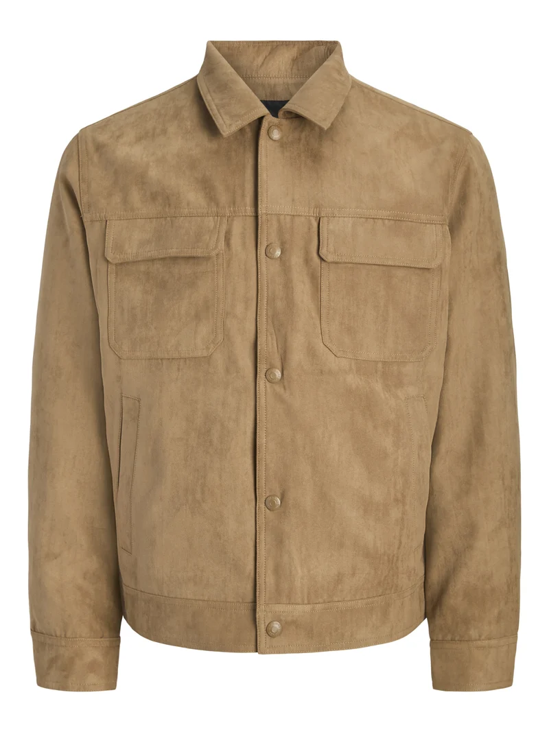 JPRBLAWAYNE TRUCKER JACKET, Petrified Oak