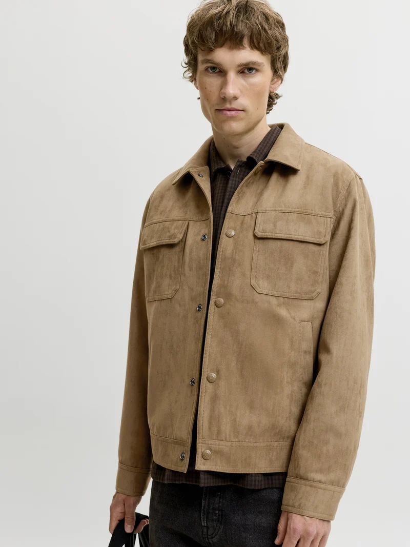 JPRBLAWAYNE TRUCKER JACKET, Petrified Oak