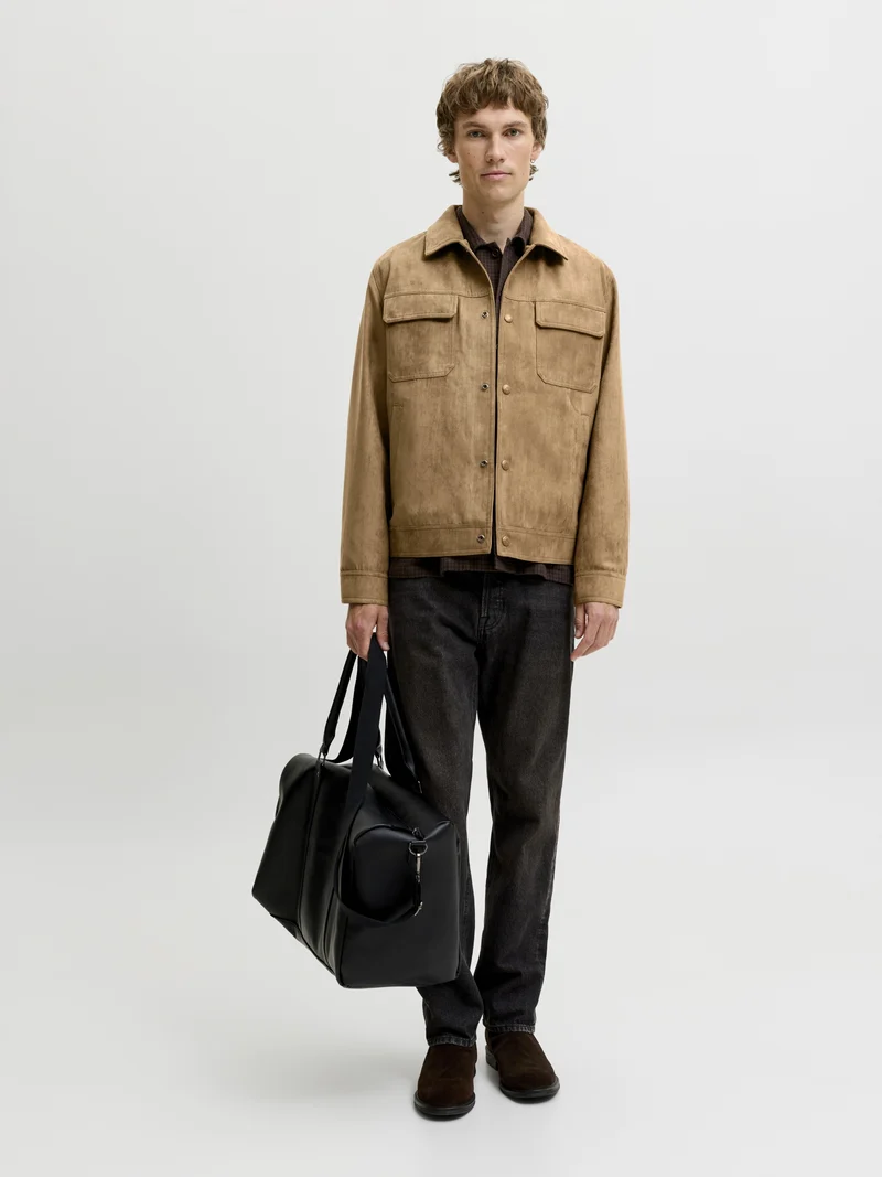 JPRBLAWAYNE TRUCKER JACKET, Petrified Oak