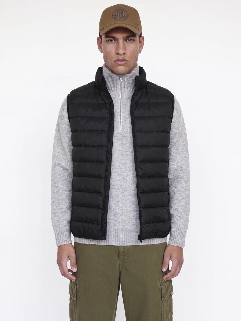 JJEBERG LIGHT DOWN BODYWARMER NOOS, Black
