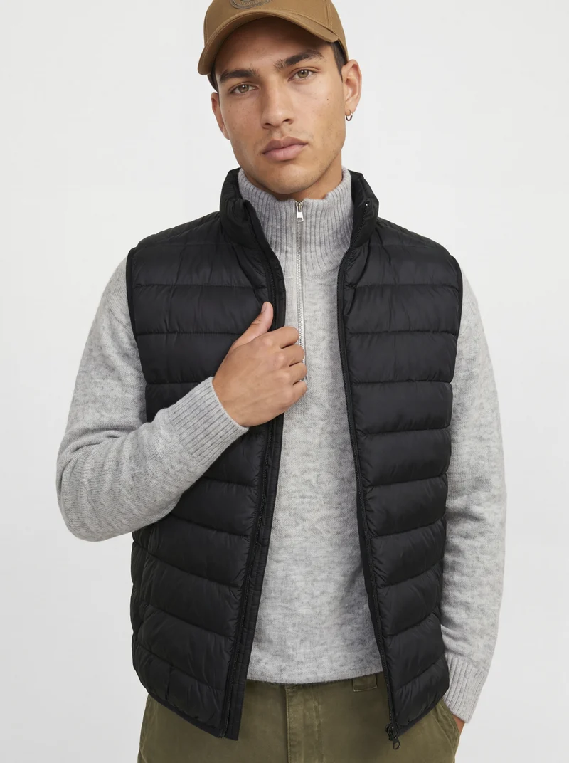 JJEBERG LIGHT DOWN BODYWARMER NOOS, Black
