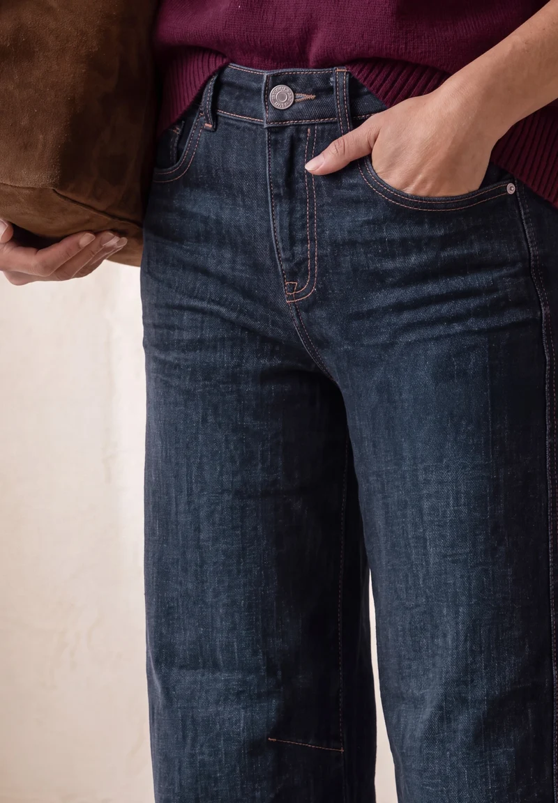 Style Karlie Barrel,hw,dark bl, Dark Blue Washed