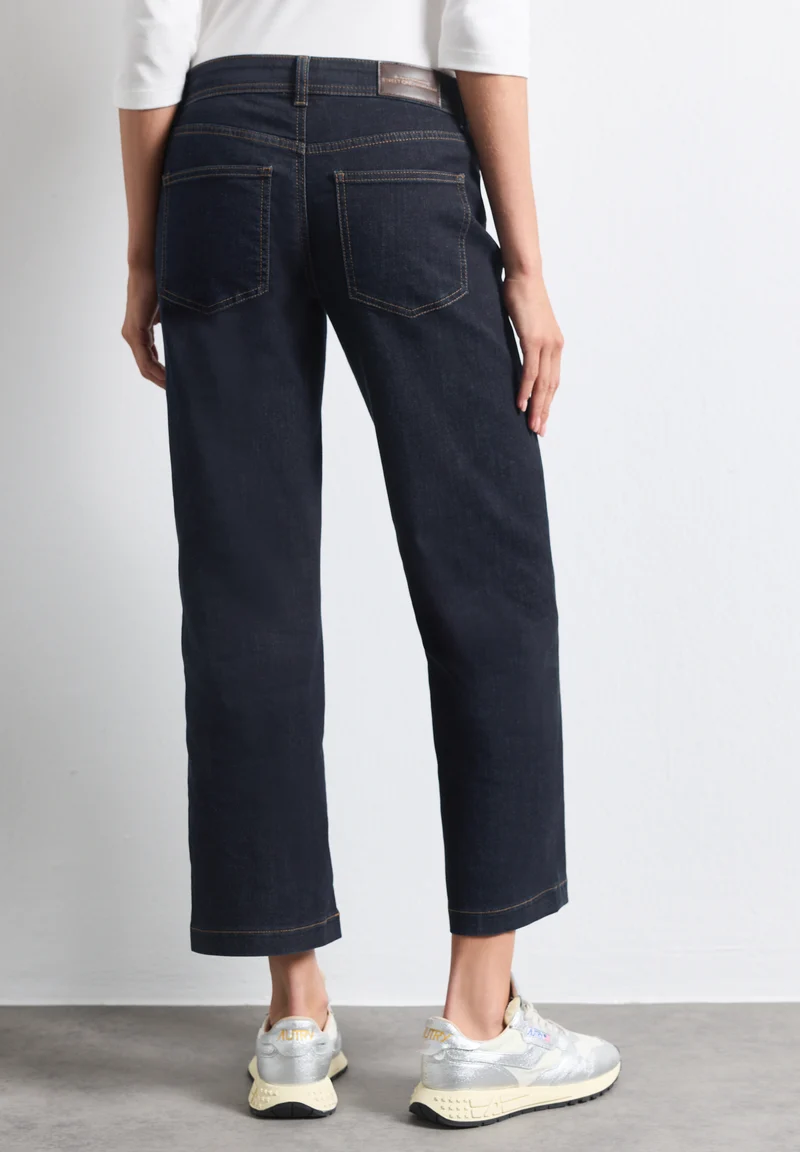 Street One - Mid Waist Straight Leg Jeans Style: Amalia - Farbe: Rinse Washed