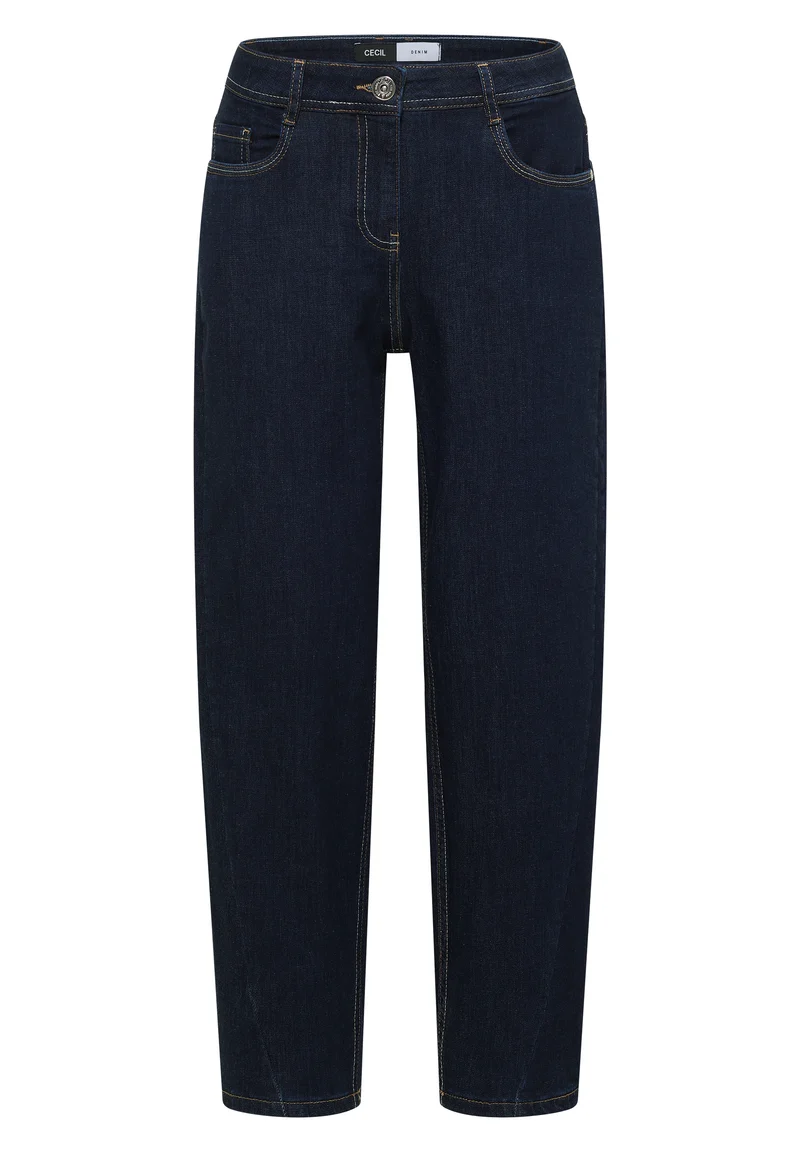 CECIL - High Waist Barrel Leg Jeans "Scarlett" - Farbe: rinsed wash