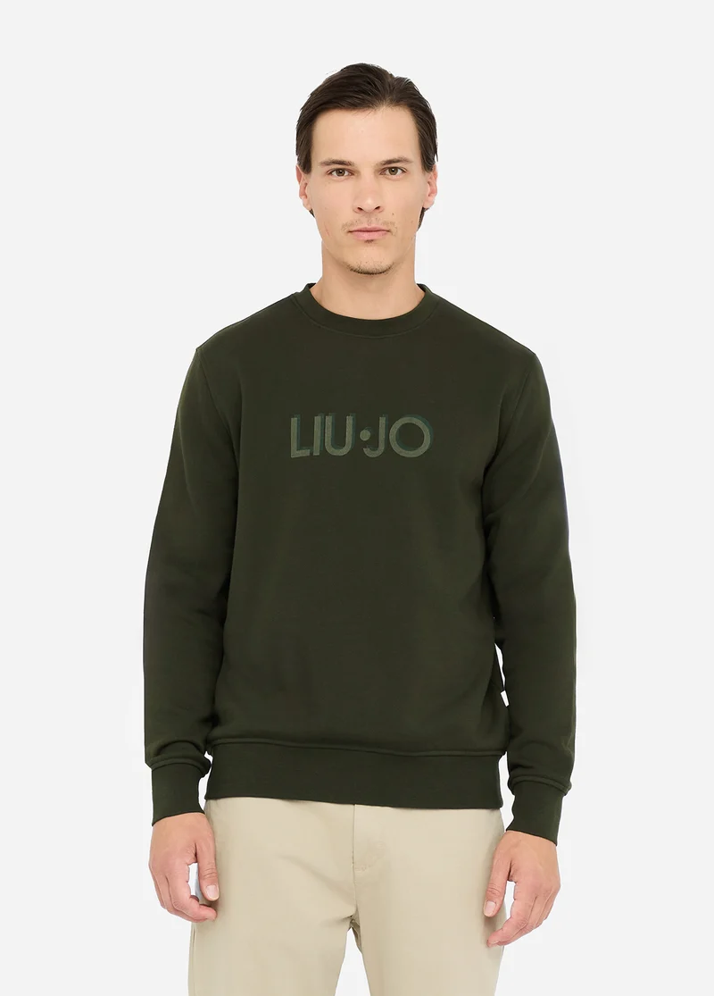 Cotton Sweatshirt with Logo