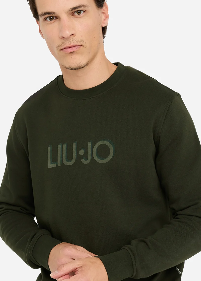 Cotton Sweatshirt with Logo