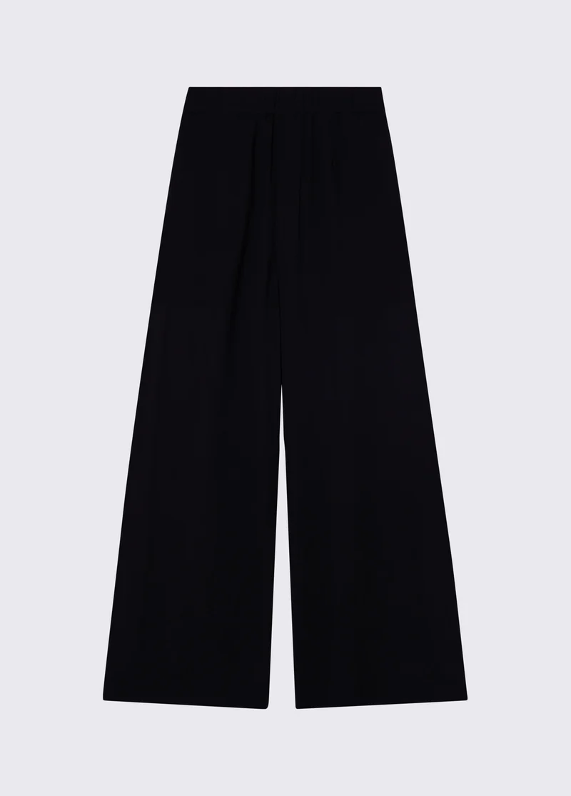 Flared Trousers with Branded Buttons