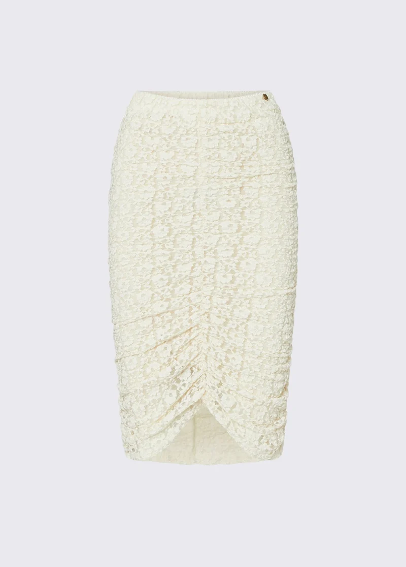 Midi lace skirt