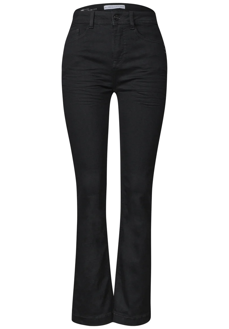 QR Style Blaire Bootcut,hw,bla, Black Rinse wash
