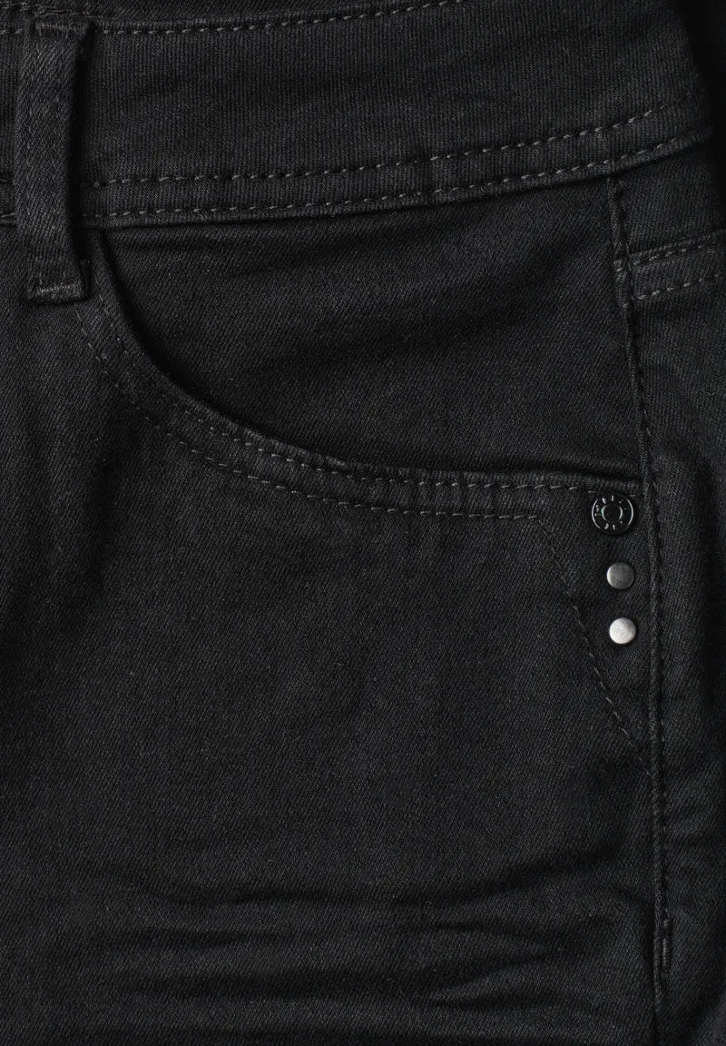 QR Style Blaire Bootcut,hw,bla, Black Rinse wash
