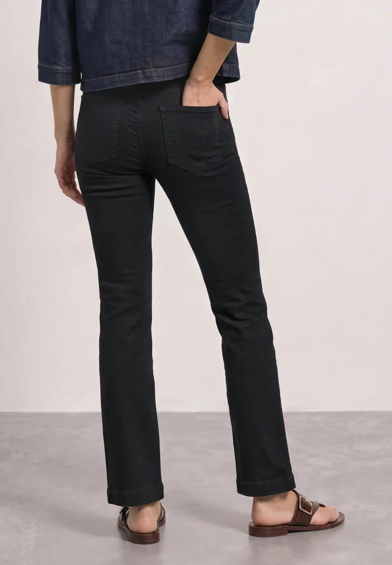 QR Style Blaire Bootcut,hw,bla, Black Rinse wash