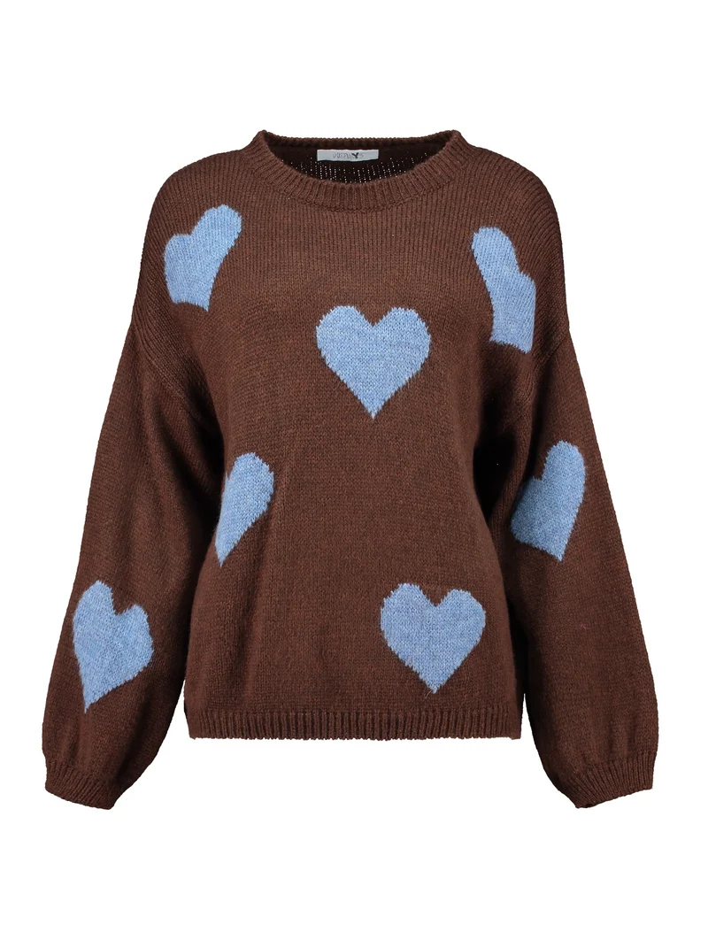 LS A SK He44arts, dchocolate/stormy blue hearts