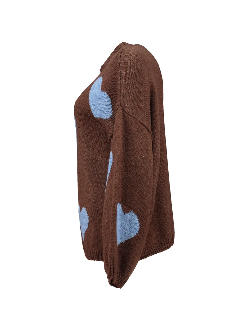 LS A SK He44arts, dchocolate/stormy blue hearts
