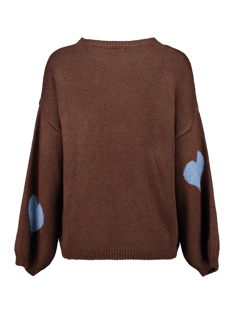 LS A SK He44arts, dchocolate/stormy blue hearts