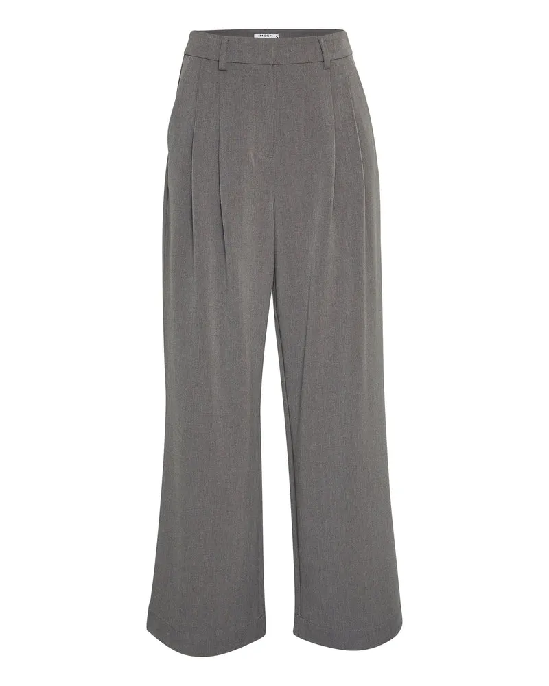 MSCHHenrika HW Pants, grey melange