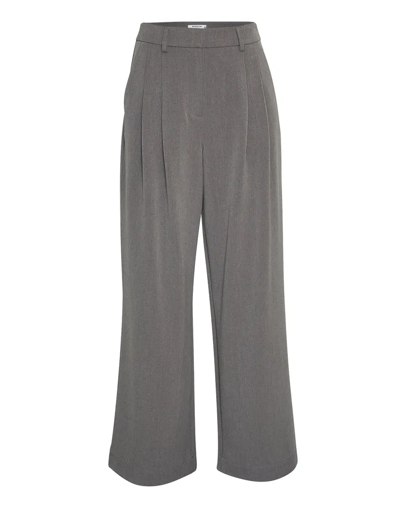 MSCHHenrika HW Pants, grey melange
